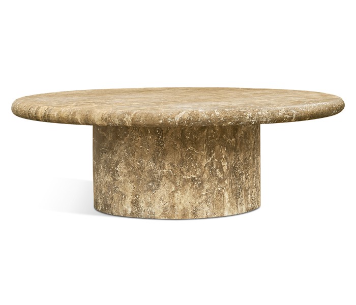 Billow Travertine Cocktail Table