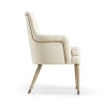 Shoal Linen & Grasscloth Host Chair