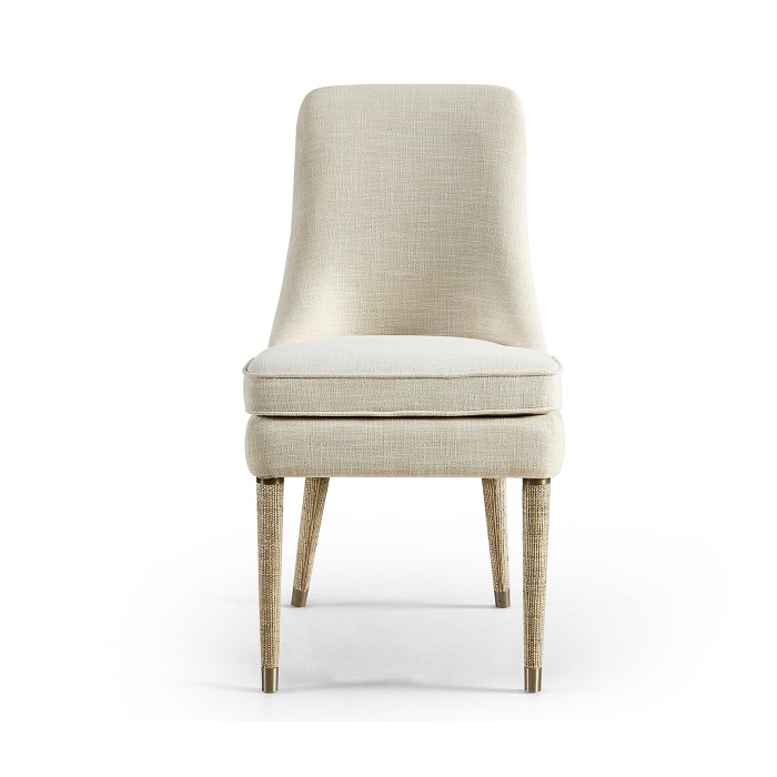 Shoal Linen & Grasscloth Side Chair