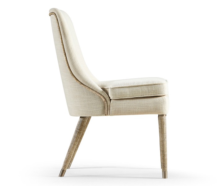 Shoal Linen & Grasscloth Side Chair