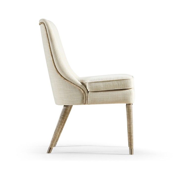 Shoal Linen & Grasscloth Side Chair