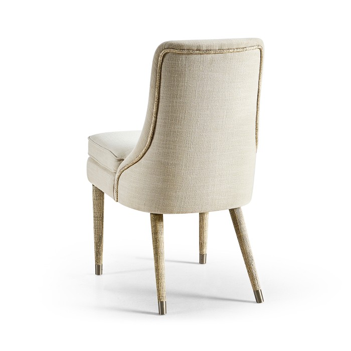 Shoal Linen & Grasscloth Side Chair