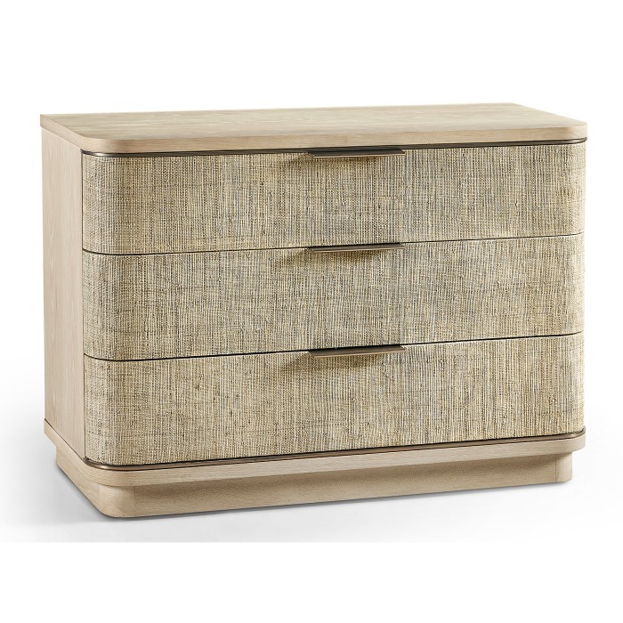 Seiche Large Grasscloth Nightstand