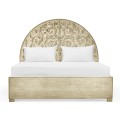 Moon Flower Carved Bed