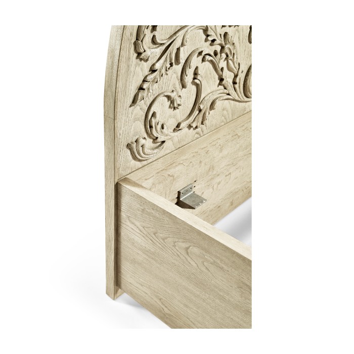 Moon Flower Carved Bed