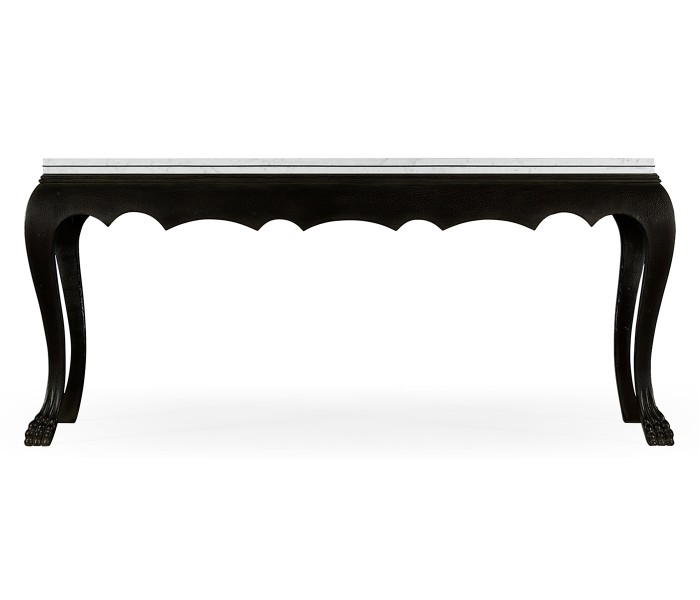 Eden Ebonised Distressed Oak Table