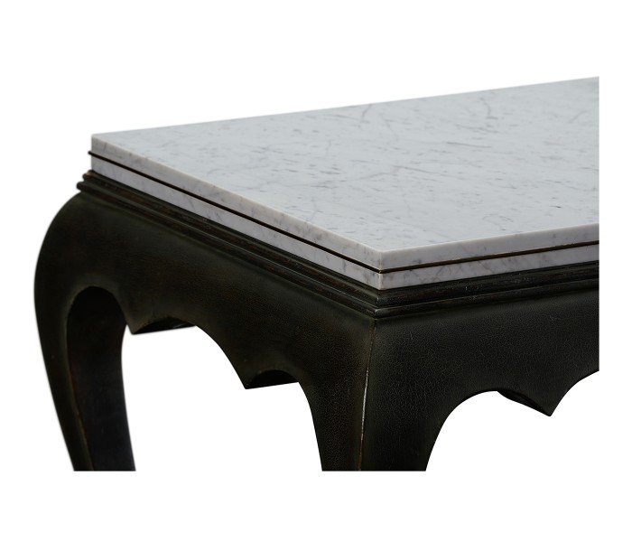 Eden Ebonised Distressed Oak Table