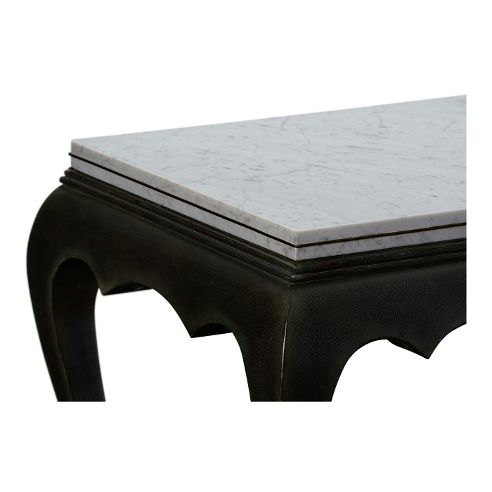 Eden Ebonised Distressed Oak Table