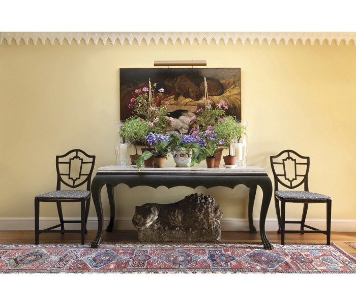 Eden Ebonised Distressed Oak Table