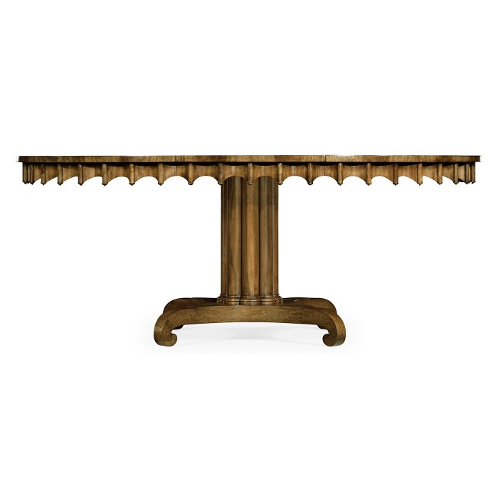 Longwood Round-to-Oval Mahogany Dining Table 54