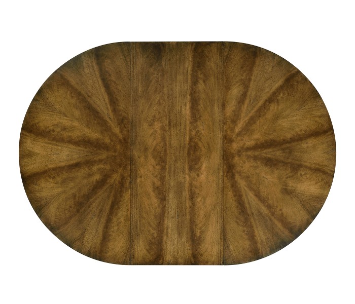 Longwood Round-to-Oval Mahogany Dining Table 54
