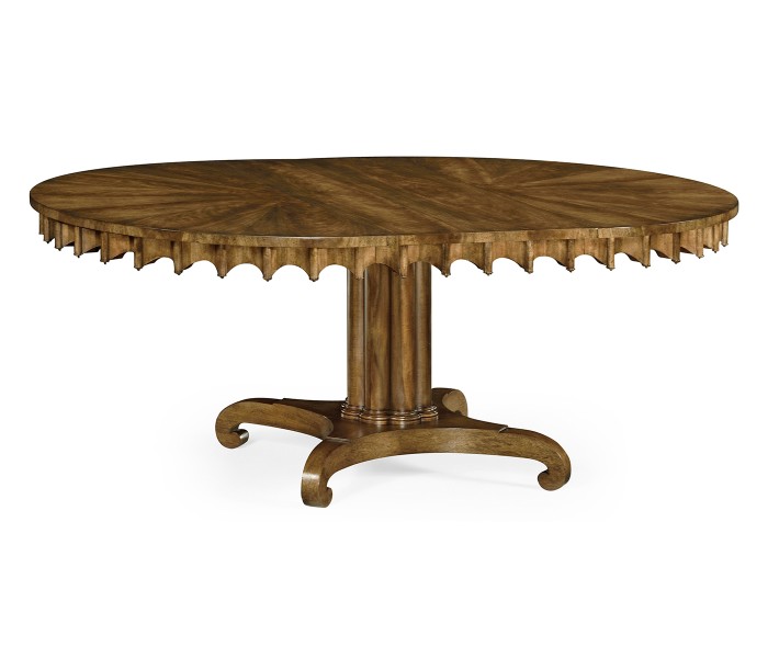 Longwood Round-to-Oval Mahogany Dining Table 54