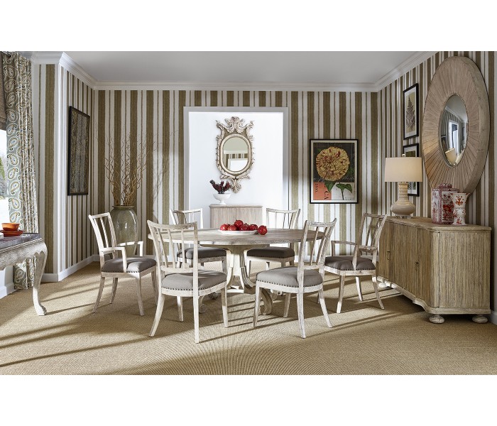 Lacock Washed Oak Dining Table 71