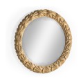 Wrenbury Round Gilded Vintage Oak Mirror