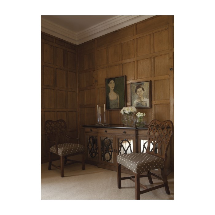 Kingsley Grey Fruitwood Side Chair