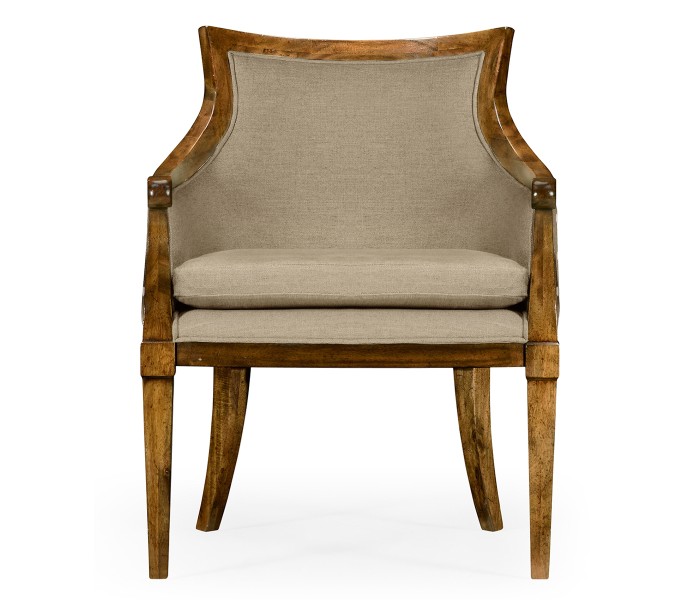 Belton Grey Fruitwood Arm Chair