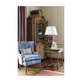 Oulton Vintage Oak Cabinet with Glass Doors & Wooden Shelves