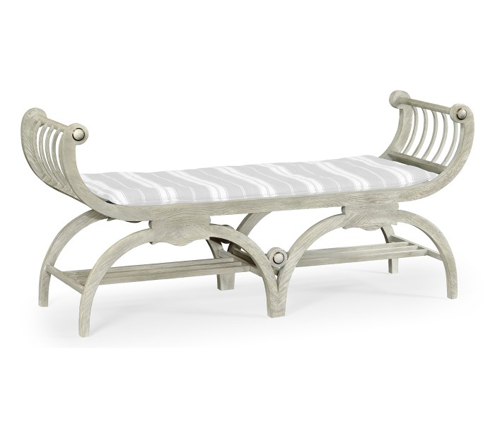 Double Lucca Cloudy Oak Bench