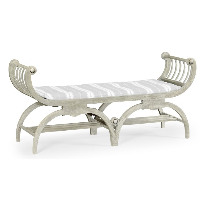 Double Lucca Cloudy Oak Bench