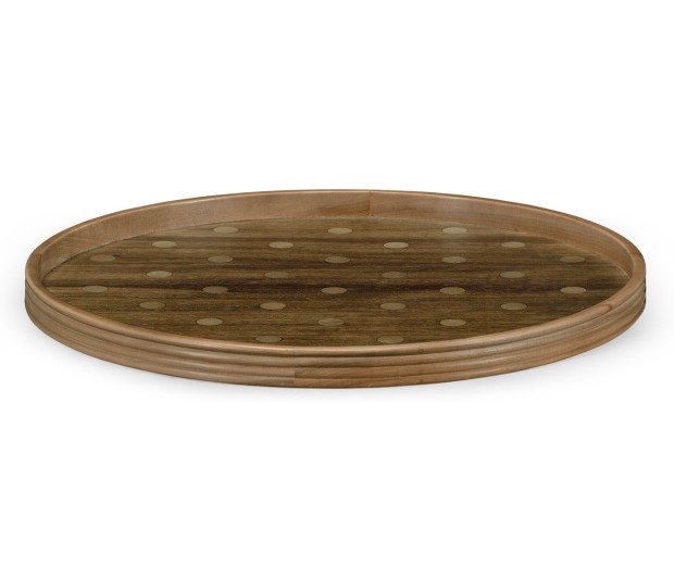 Round Cloud Polka Dot Tray