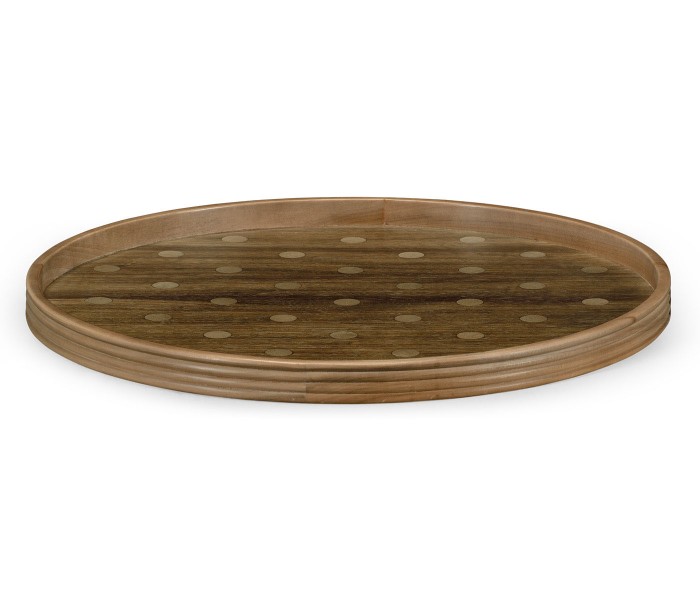 Round Cloud Polka Dot Tray