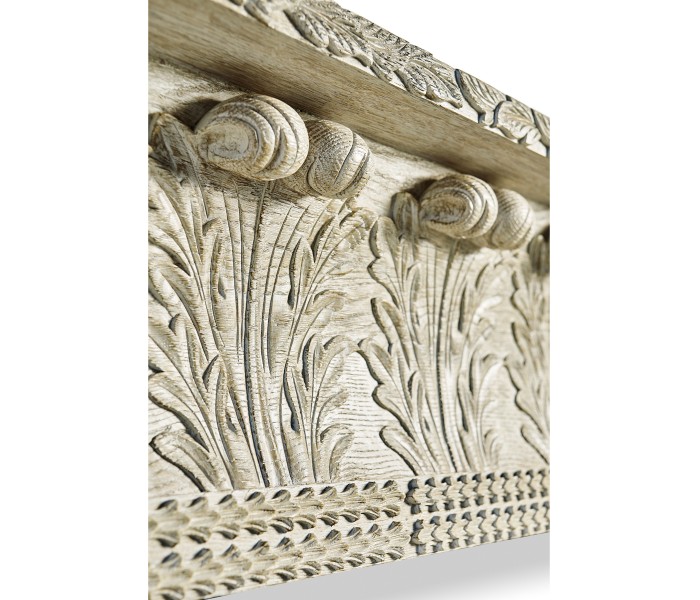 Rothesay Venetian White Oak Mirror