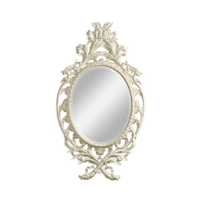 Leicester Venetian White Oak Mirror