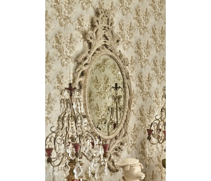 Leicester Venetian White Oak Mirror