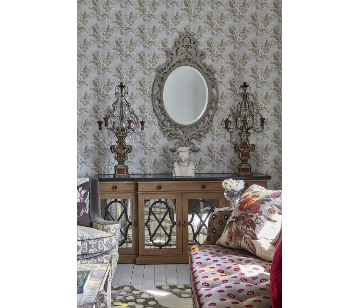 Leicester Venetian White Oak Mirror