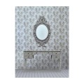 Leicester Venetian White Oak Mirror