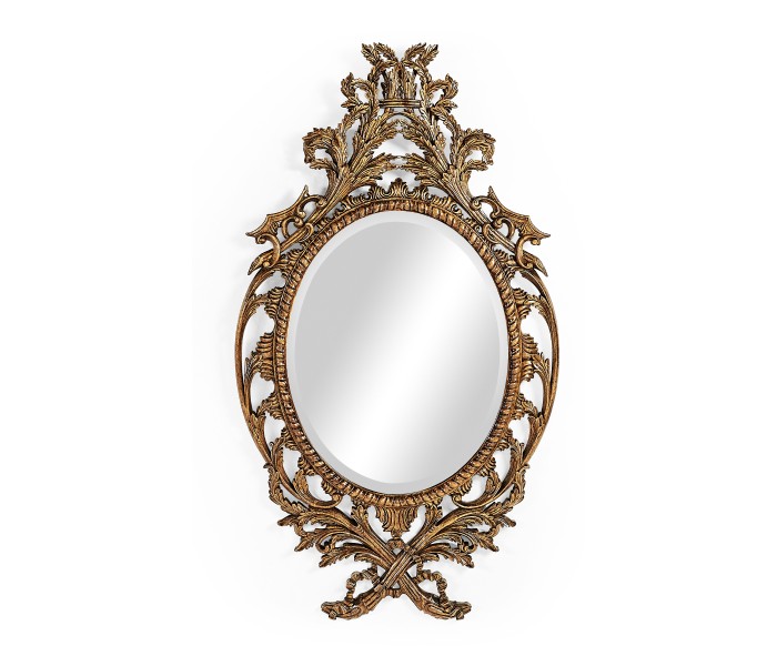 Leicester Sunwashed Mahogany Mirror