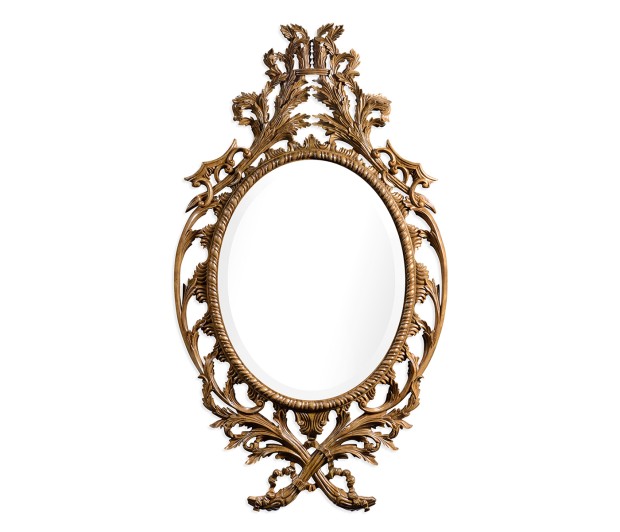 Leicester Sunwashed Mahogany Mirror