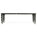 Karinta Antique Brass Coffee Table with Antique Mirror Top