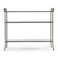 Grotto Three Tier Antique Brass Console