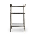Grotto Three Tier Antique Brass Console