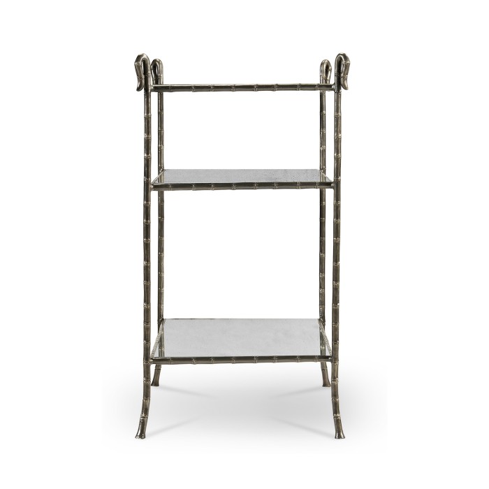 Grotto Three Tier Antique Brass Console