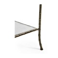 Grotto Three Tier Antique Brass Console