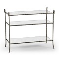 Grotto Three Tier Antique Brass Console