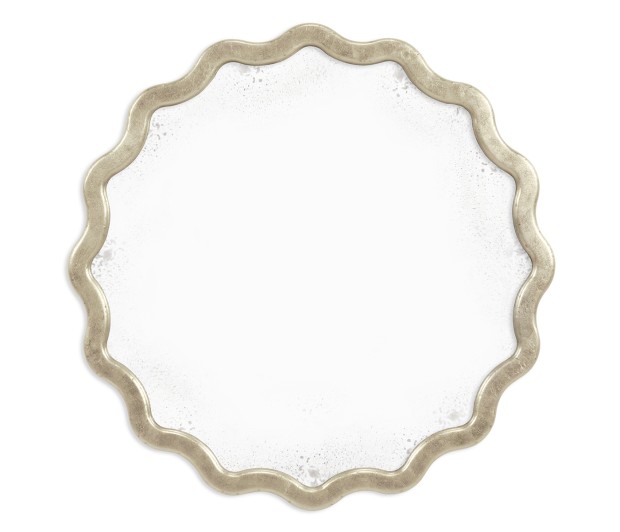 Keste Round Silver Mirror