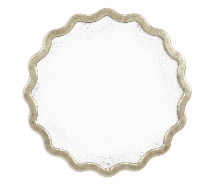Keste Round Silver Mirror