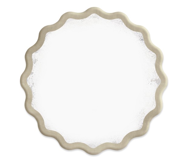 Keste Round Silver Mirror