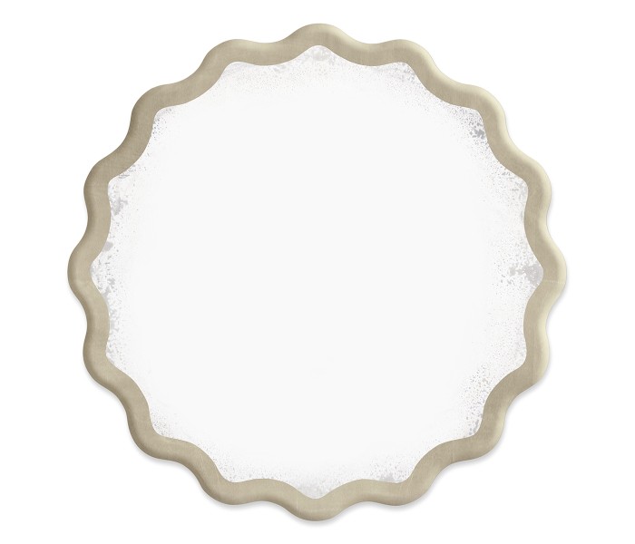 Keste Round Silver Mirror