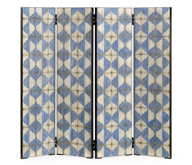 Octavian White & Blue Screen Panels