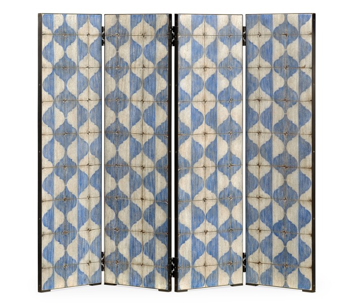 Octavian White & Blue Screen Panels