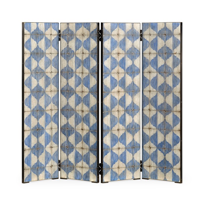 Octavian White & Blue Screen Panels