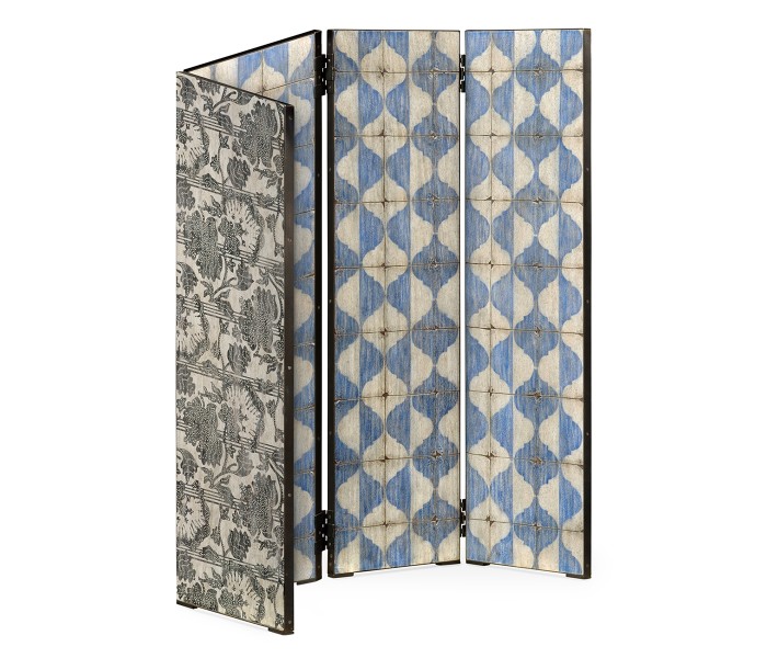 Octavian White & Blue Screen Panels