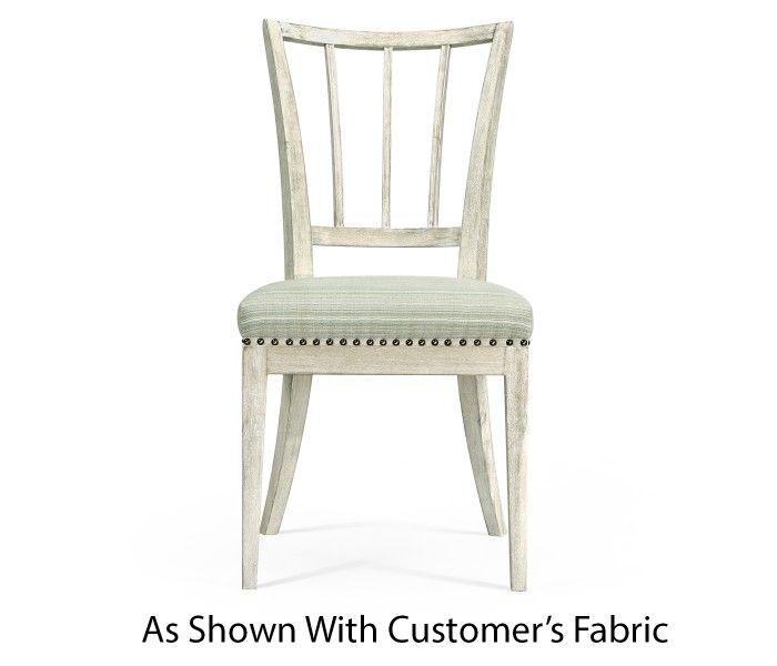 Lucillo Washed Acacia Carver Side Chair