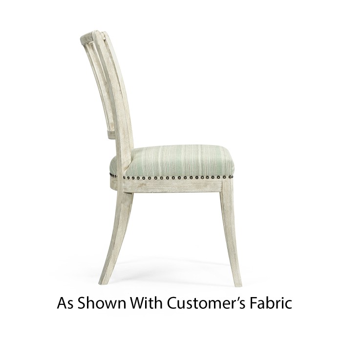 Lucillo Washed Acacia Carver Side Chair