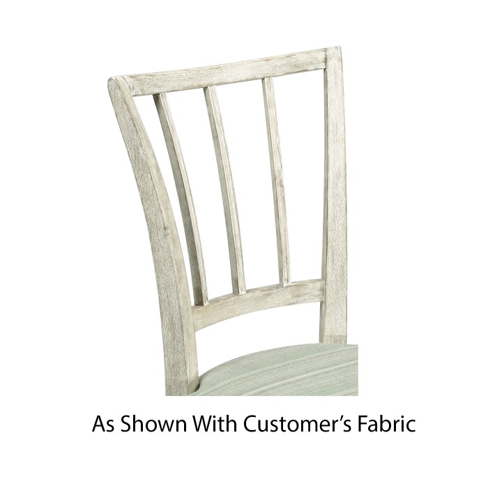 Lucillo Washed Acacia Carver Side Chair