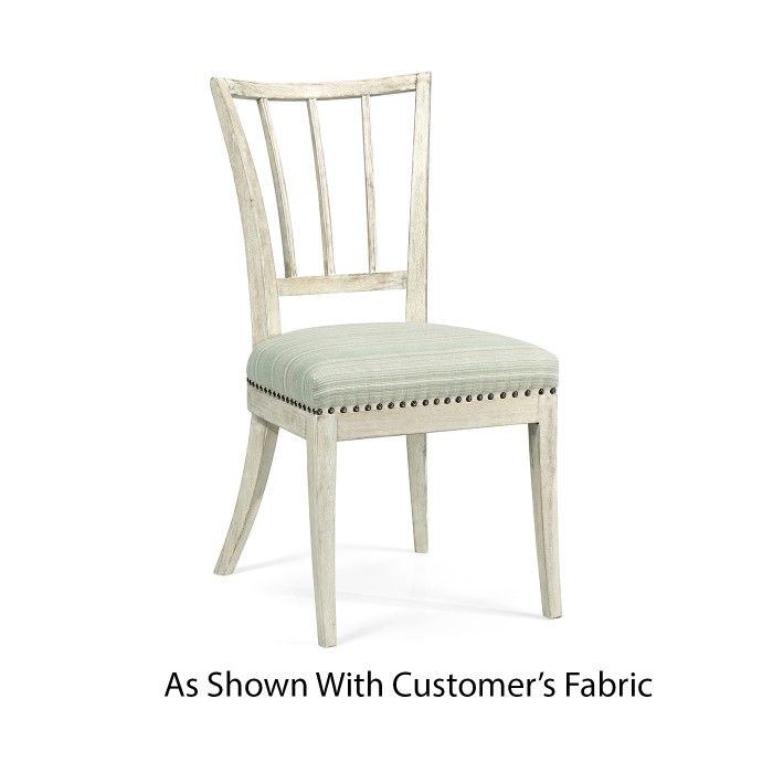 Lucillo Washed Acacia Carver Side Chair